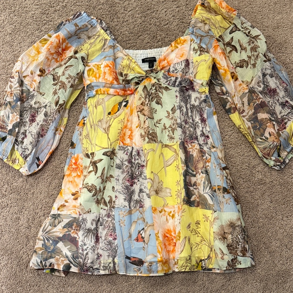 Banana Republic Multicolor Floral Dress